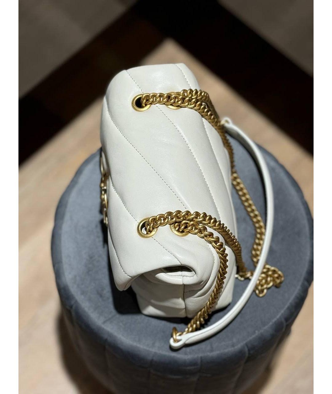 PINKO Белая кожаная сумка через плечо, фото 2