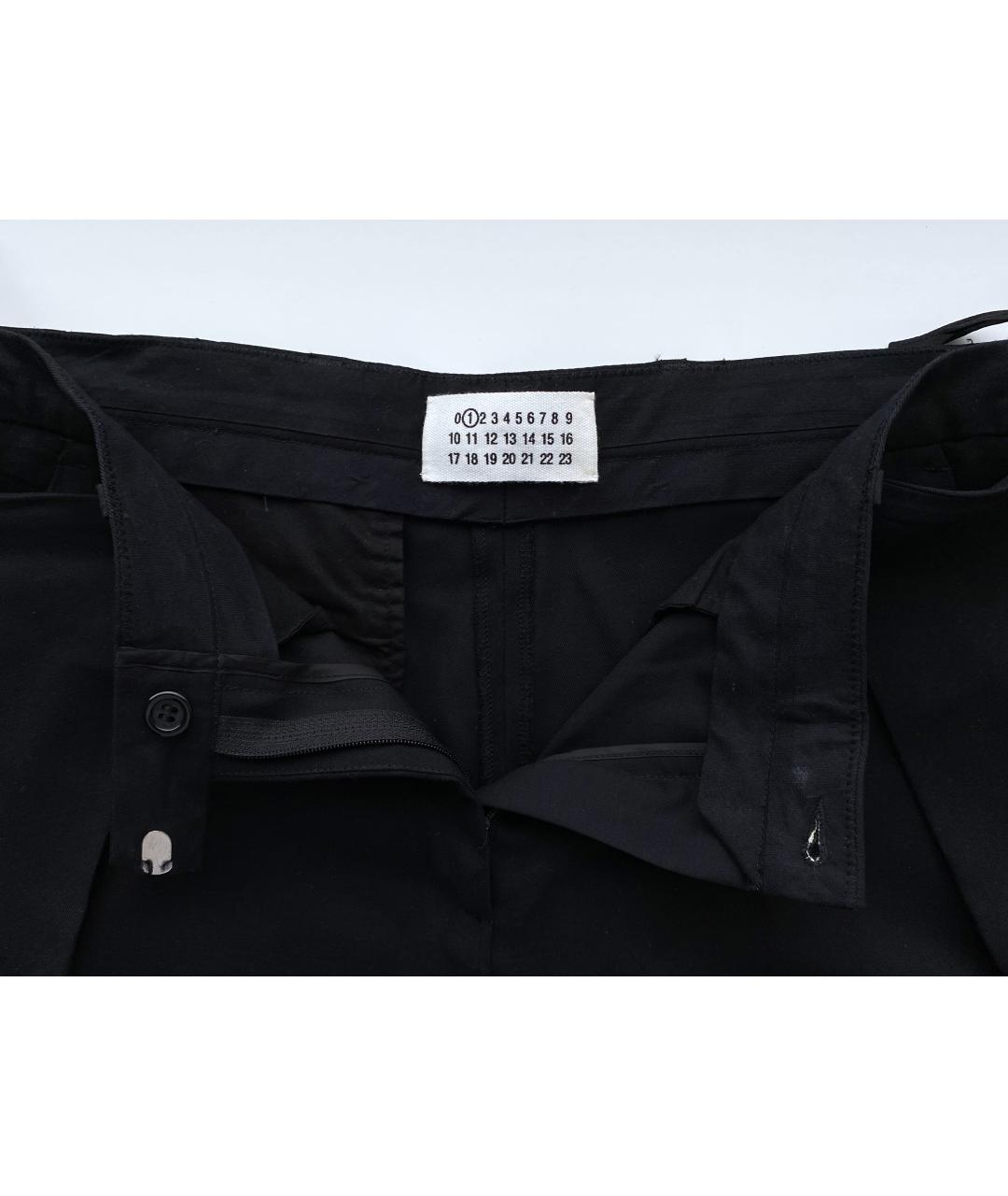 MAISON MARGIELA Черные вискозные брюки широкие, фото 8