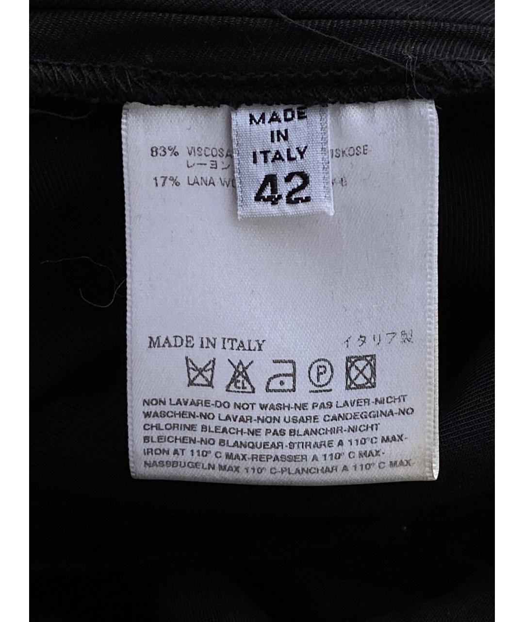 MAISON MARGIELA Черные вискозные брюки широкие, фото 9