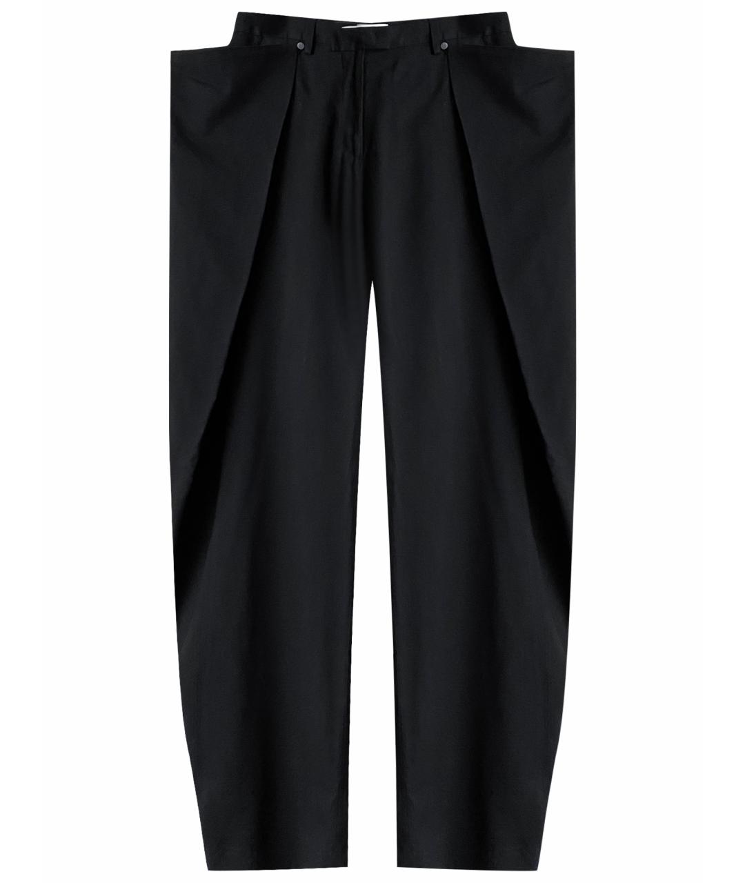 MAISON MARGIELA Черные вискозные брюки широкие, фото 1