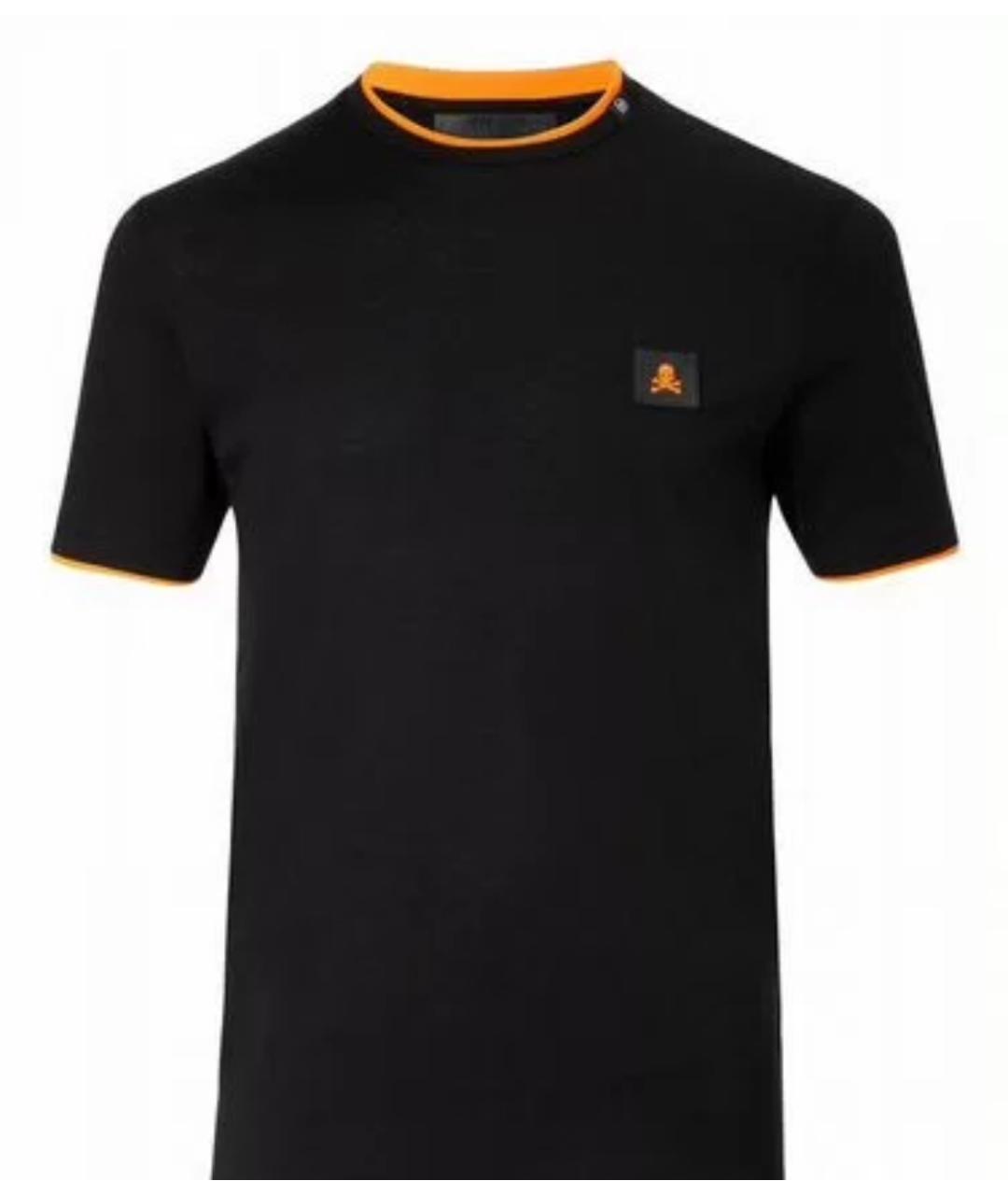 PHILIPP PLEIN Черная хлопковая футболка, фото 1