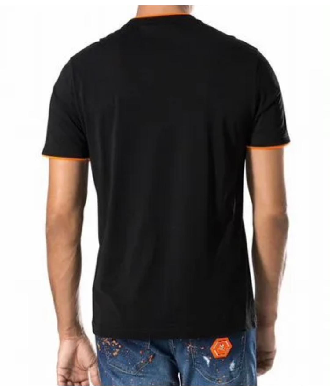 PHILIPP PLEIN Черная хлопковая футболка, фото 2