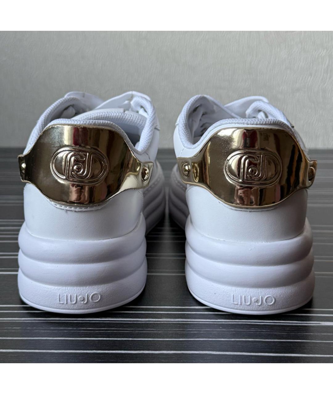 LIU JO Белые кожаные кеды, фото 4