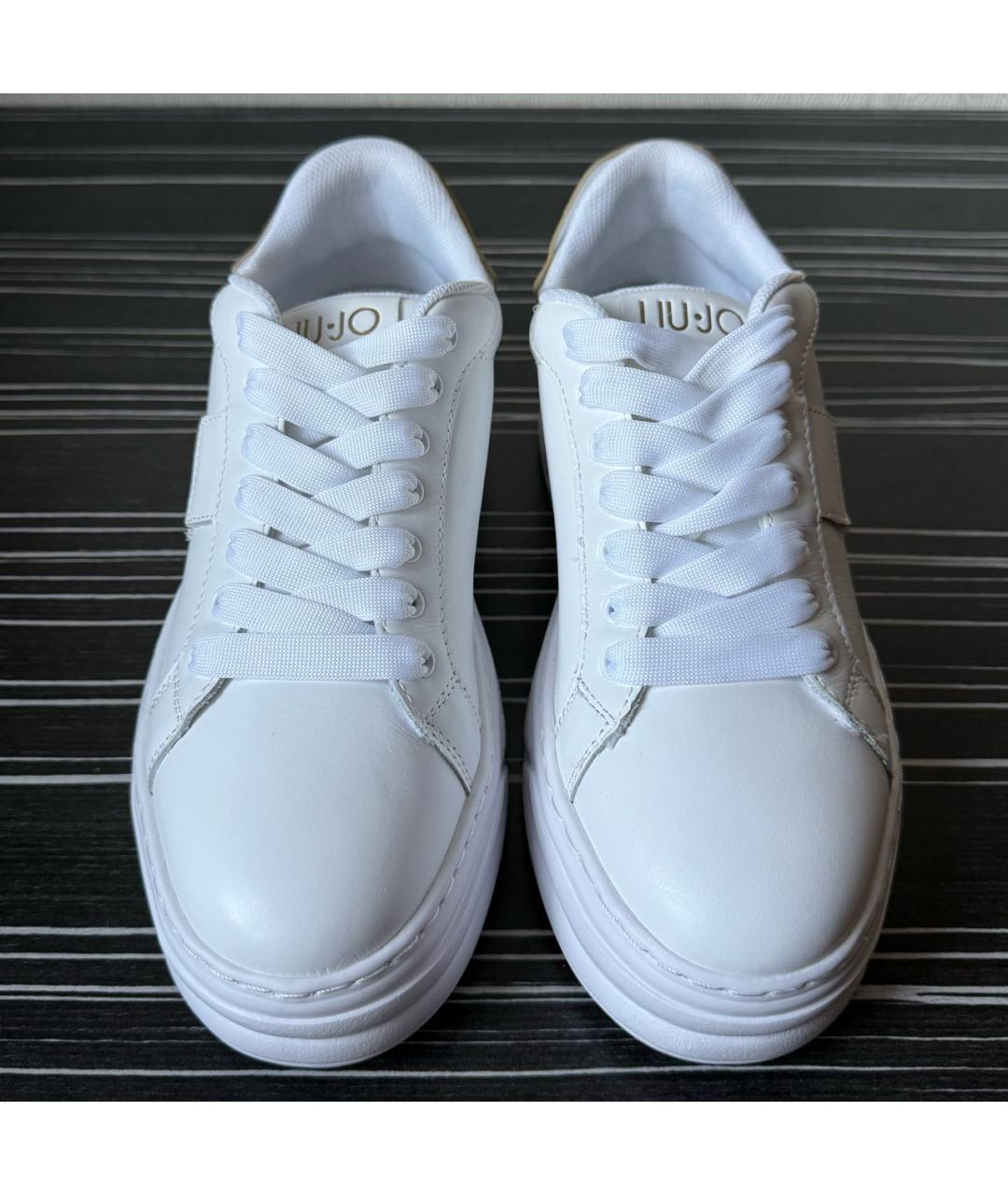 LIU JO Белые кожаные кеды, фото 3