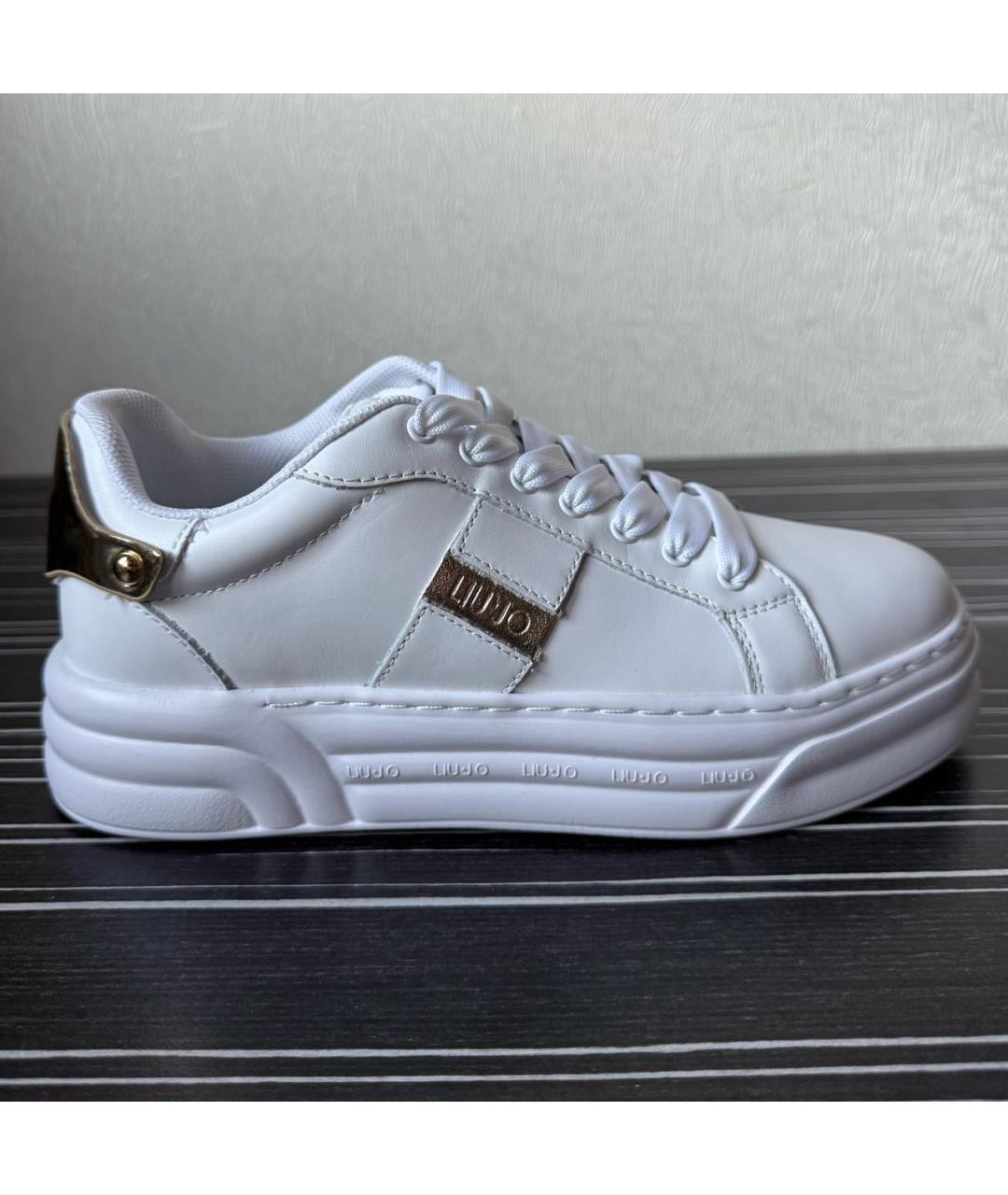 LIU JO Белые кожаные кеды, фото 7