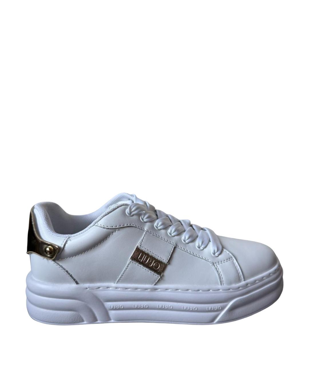 LIU JO Белые кожаные кеды, фото 1