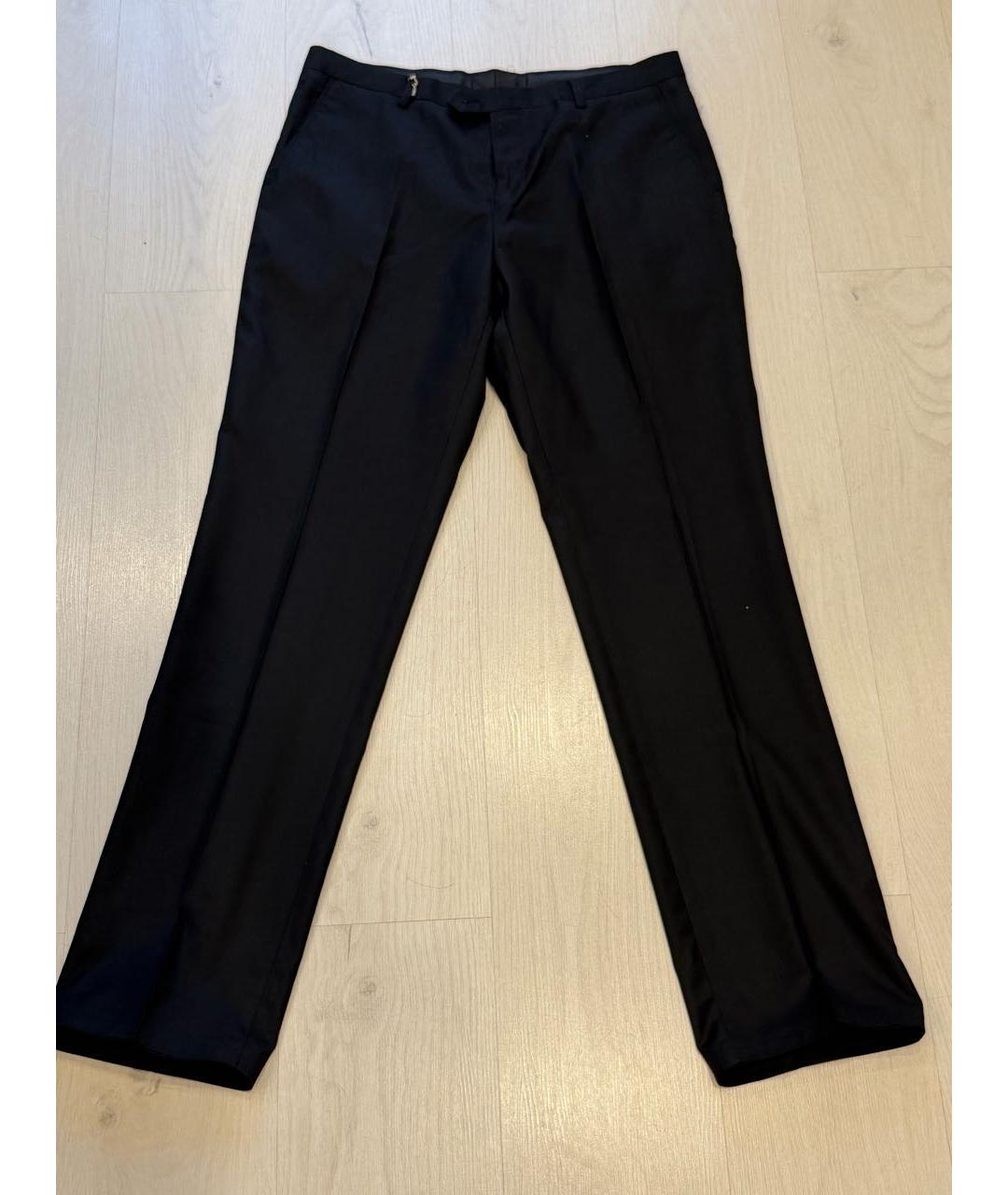 BILLIONAIRE Черные шерстяные классические брюки, фото 9