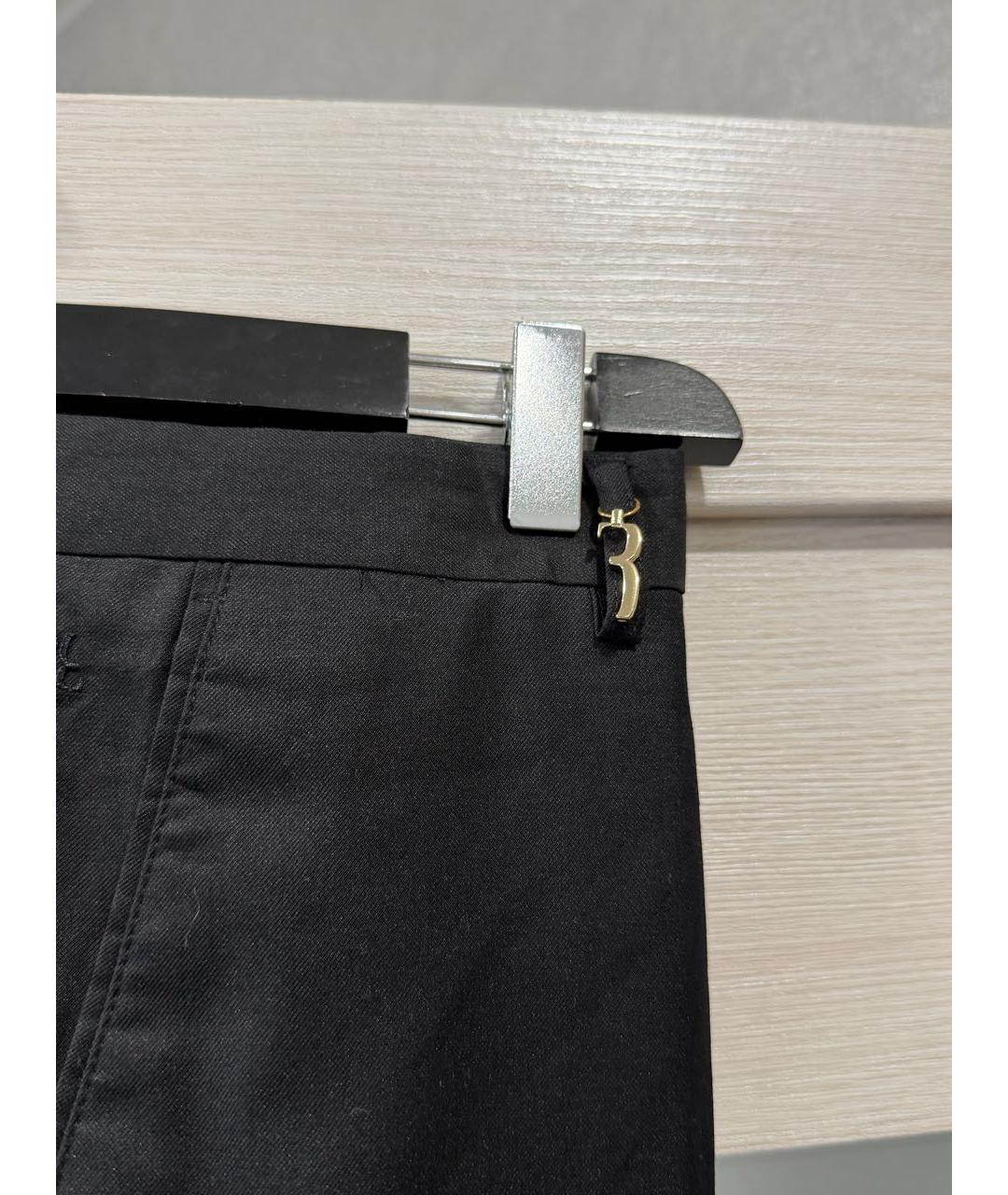 BILLIONAIRE Черные шерстяные классические брюки, фото 7