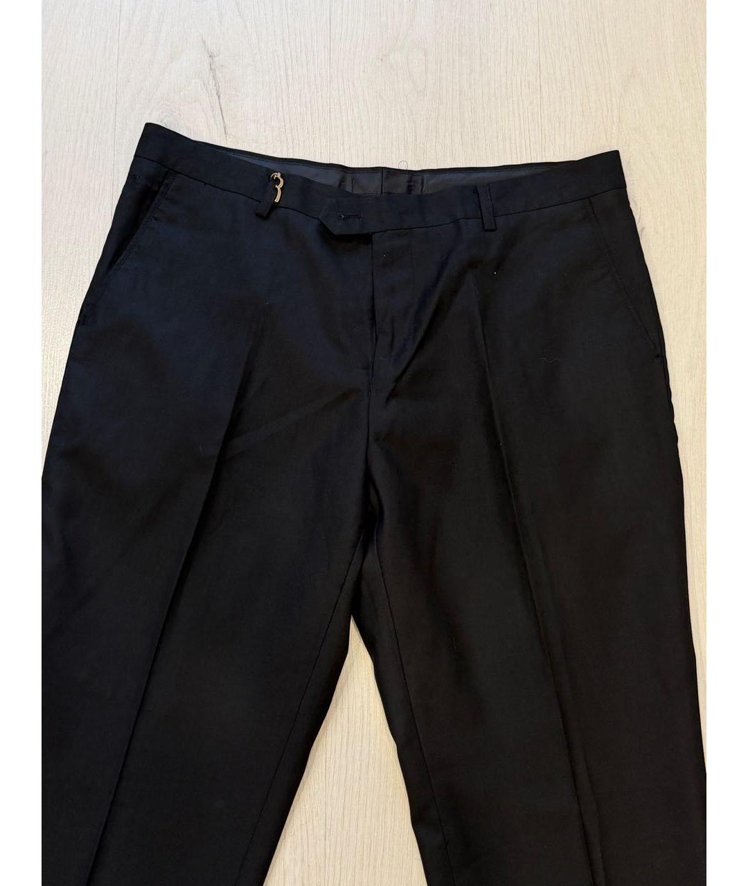 BILLIONAIRE Черные шерстяные классические брюки, фото 6