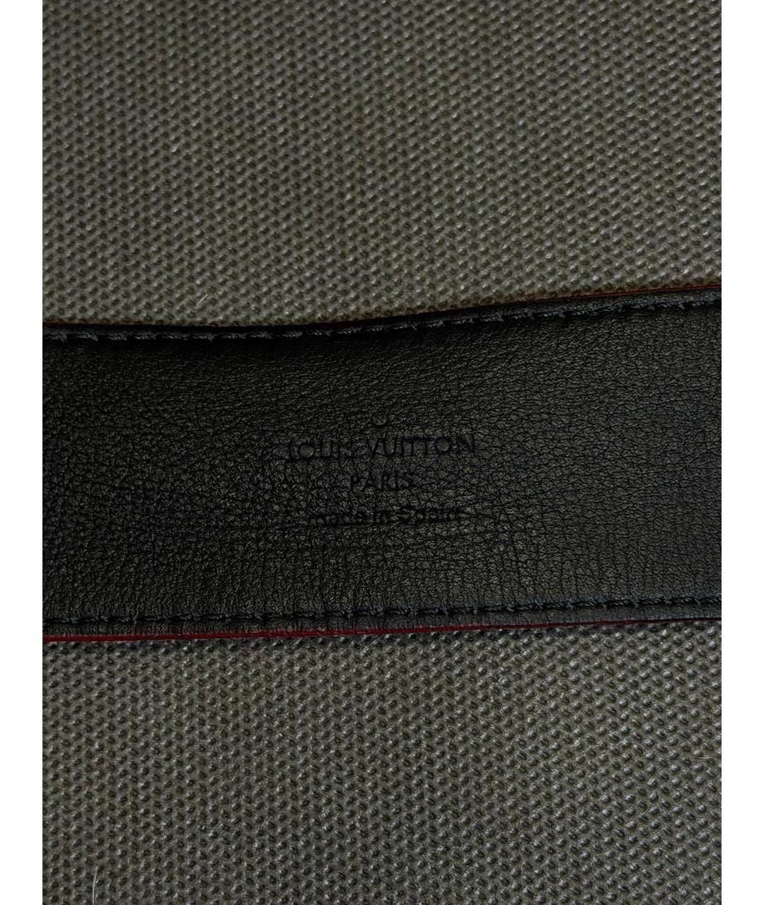 LOUIS VUITTON Красный кожаный ремень, фото 5