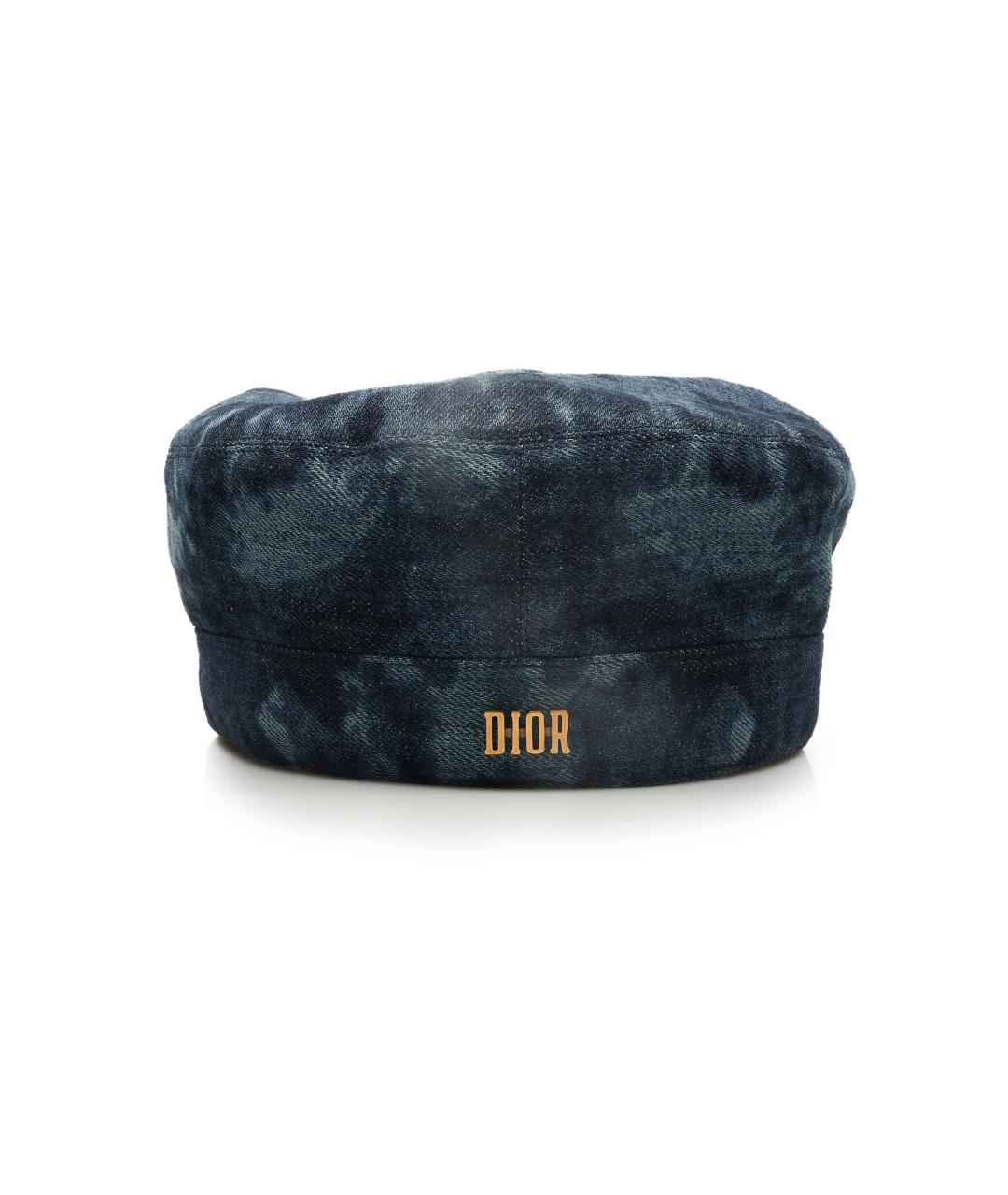 CHRISTIAN DIOR Синяя хлопковая кепка, фото 1