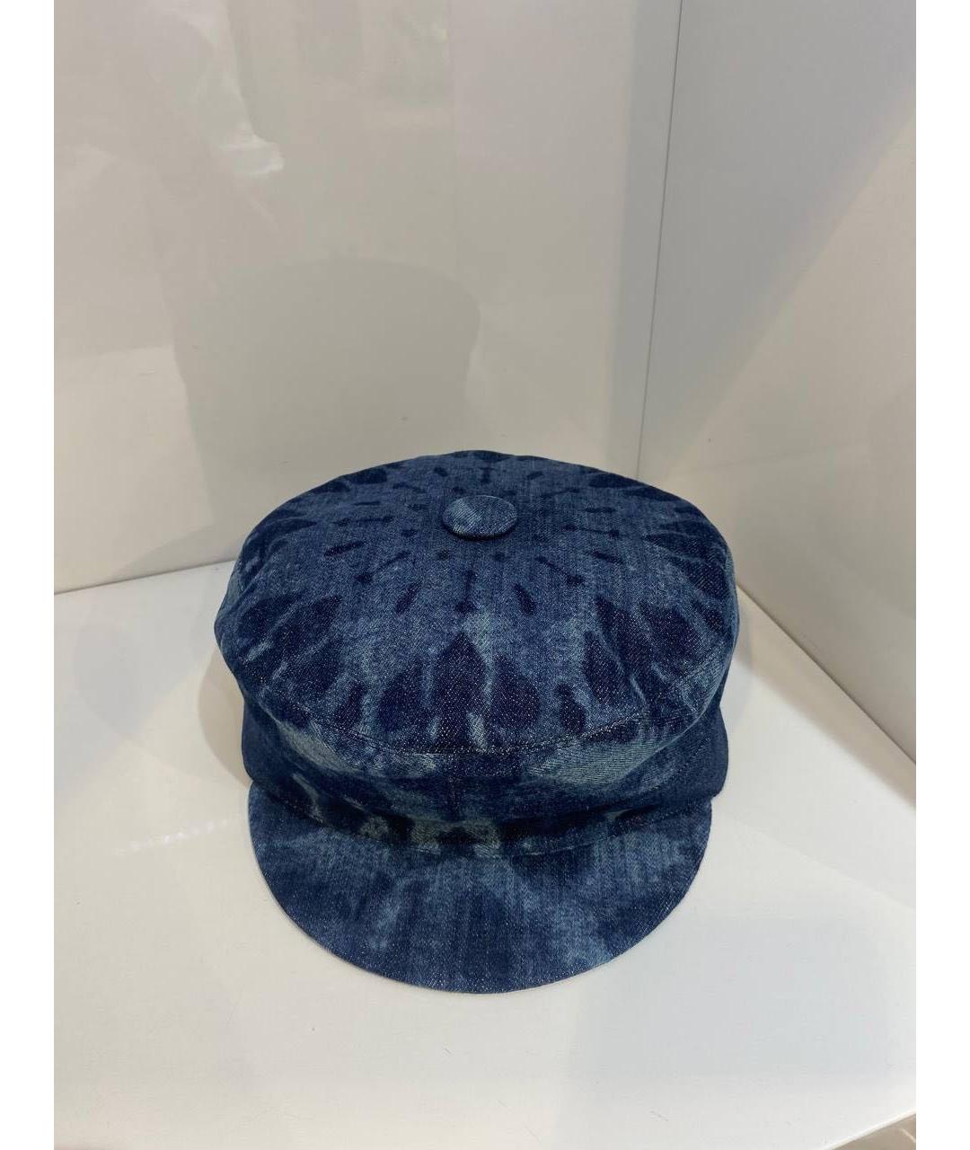 CHRISTIAN DIOR Синяя хлопковая кепка, фото 2