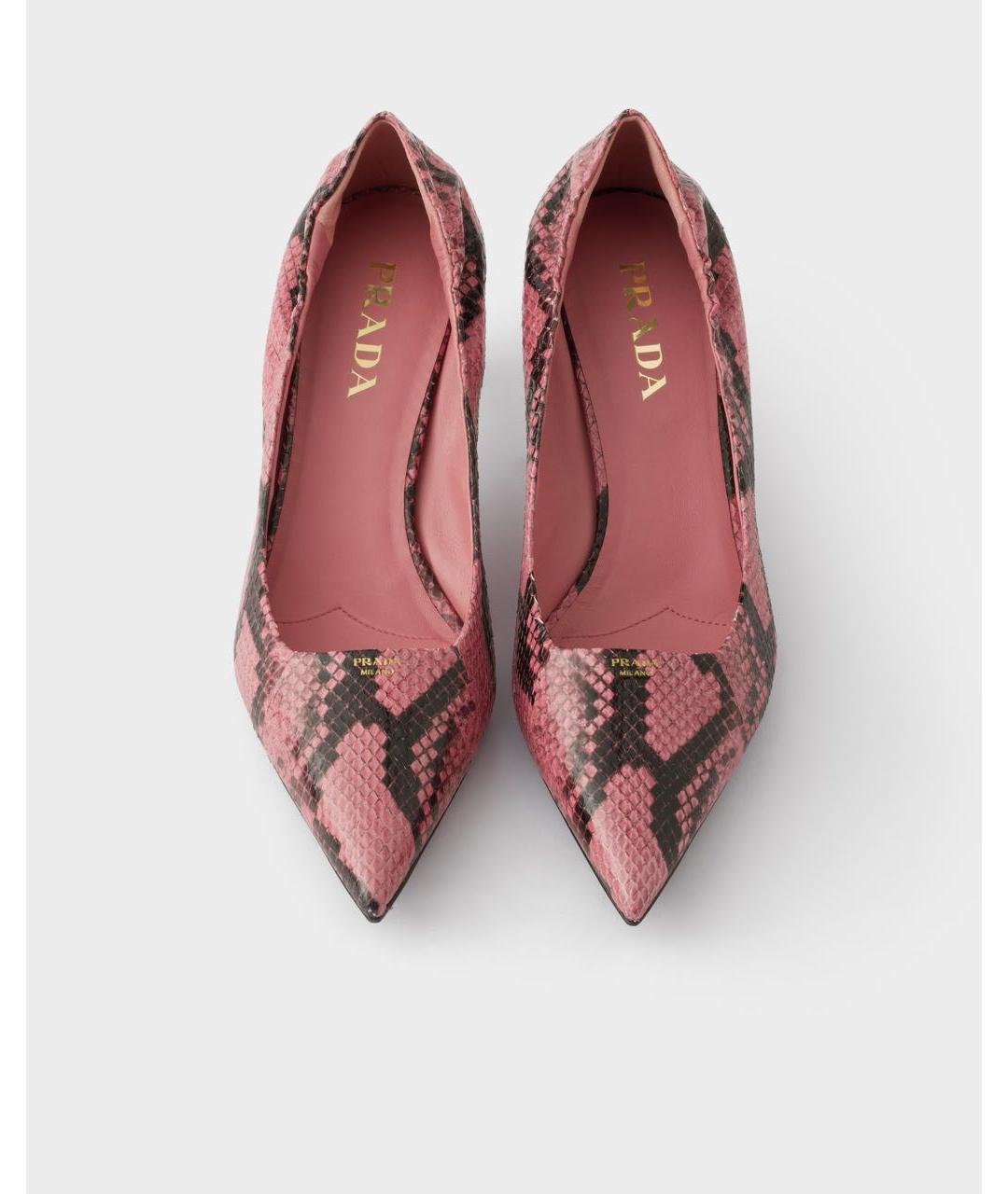 PRADA Розовые кожаные туфли, фото 4