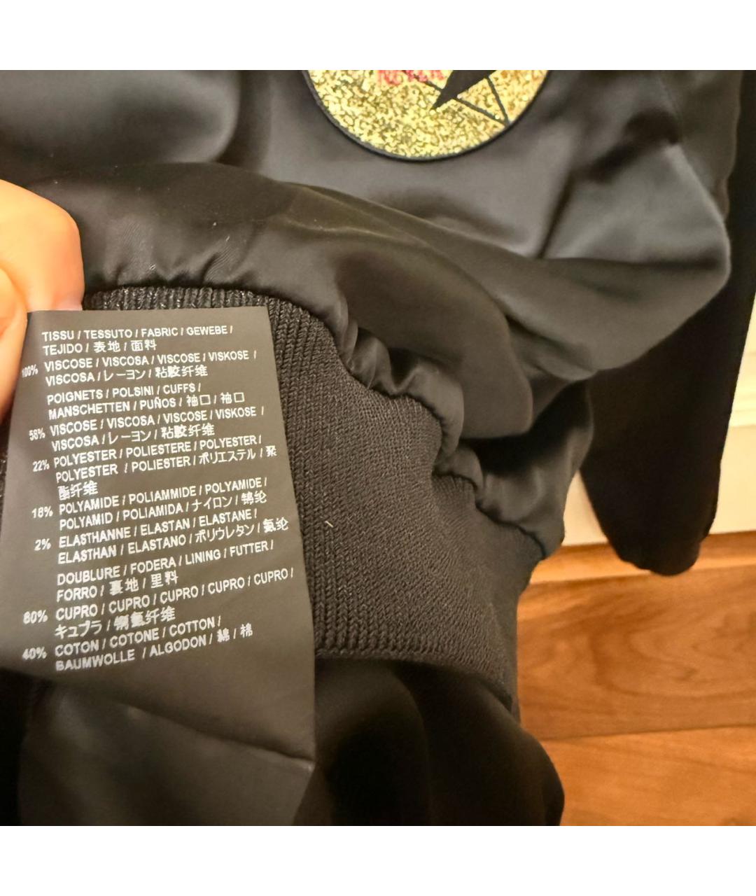 SAINT LAURENT Черная вискозная куртка, фото 6