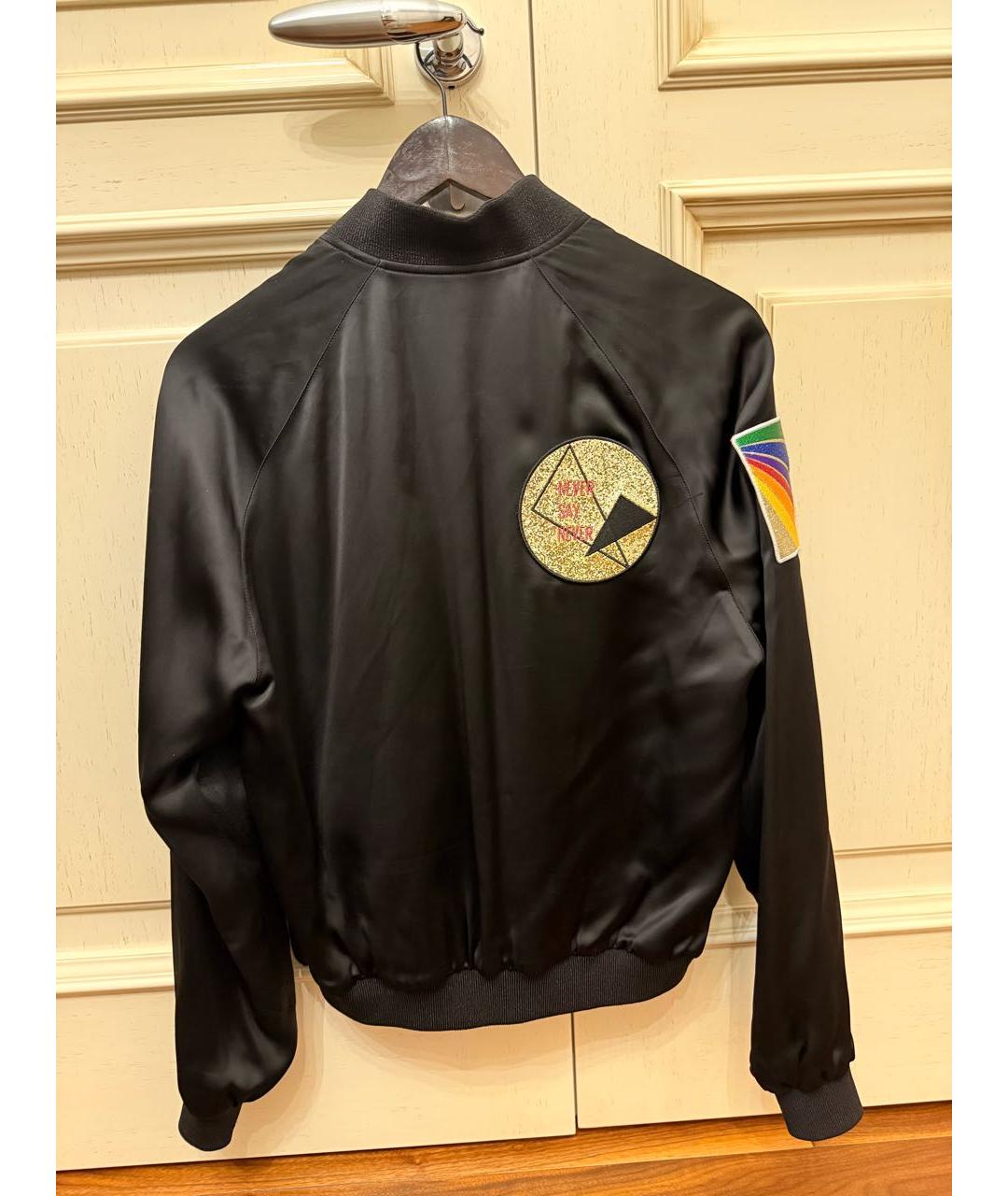 SAINT LAURENT Черная вискозная куртка, фото 2