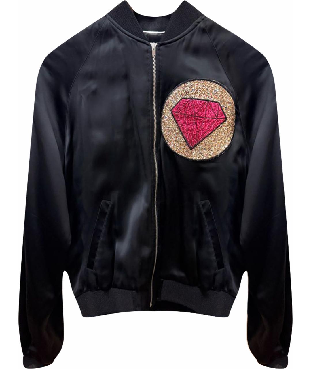 SAINT LAURENT Черная вискозная куртка, фото 1