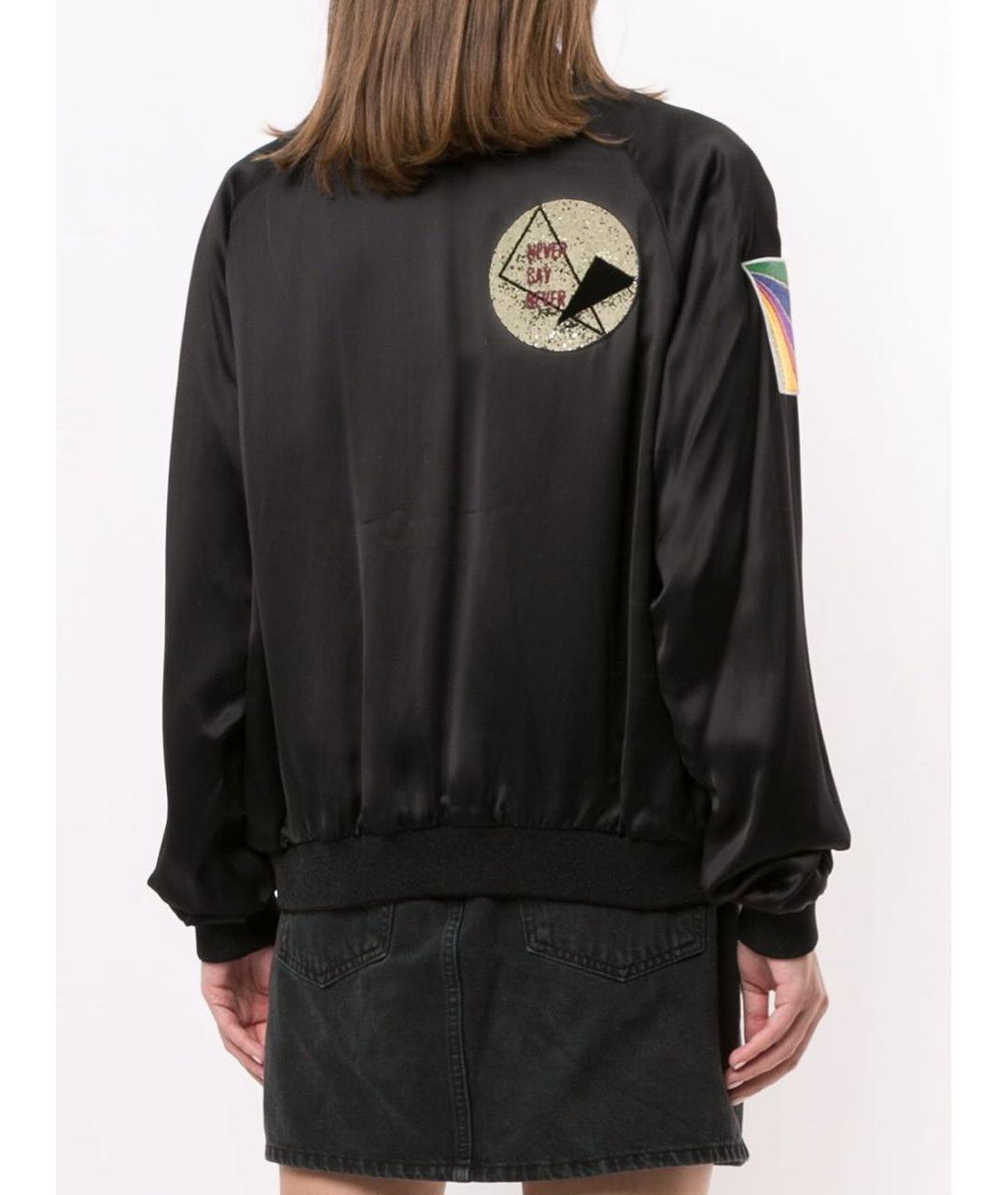 SAINT LAURENT Черная вискозная куртка, фото 8