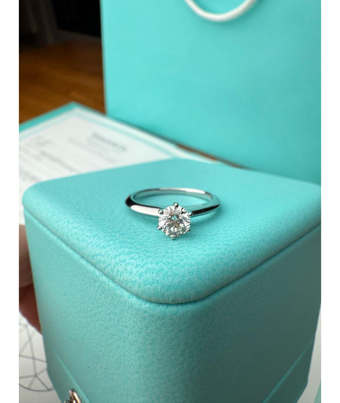 TIFFANY&CO Белое платиновое кольцо, фото 4