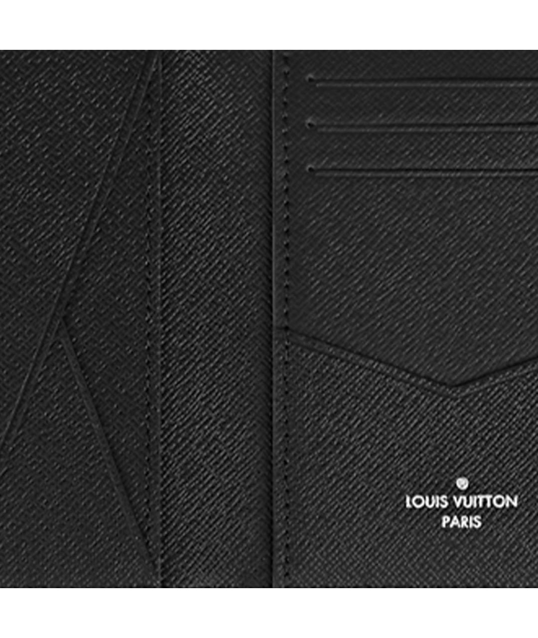 LOUIS VUITTON Серый кожаный кошелек, фото 5