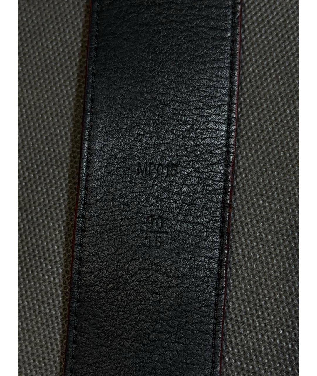 LOUIS VUITTON Красный кожаный ремень, фото 6