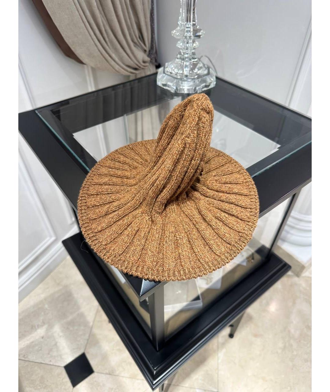 CHRISTIAN DIOR Коричневая шляпа, фото 4