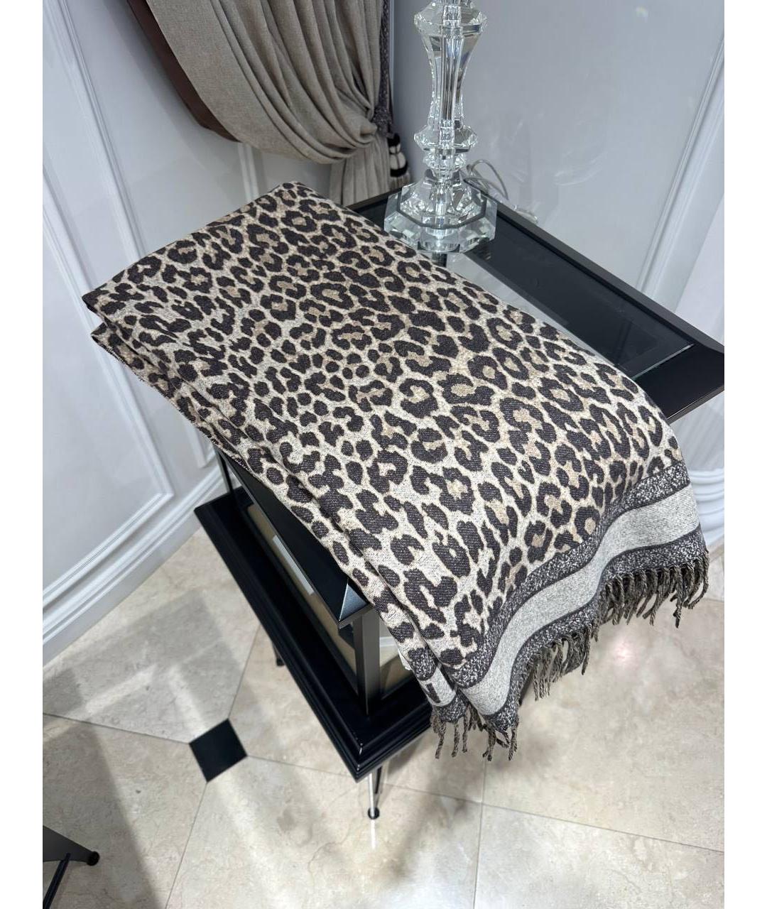 CHRISTIAN DIOR Серый шарф, фото 3