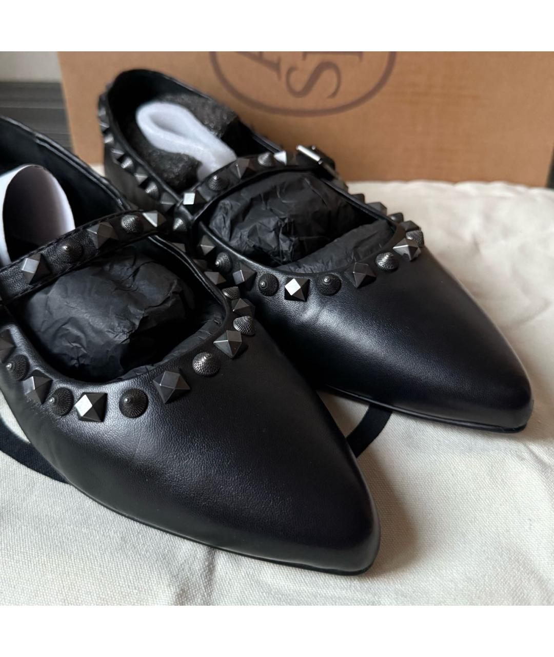 ASH Черные кожаные балетки, фото 7