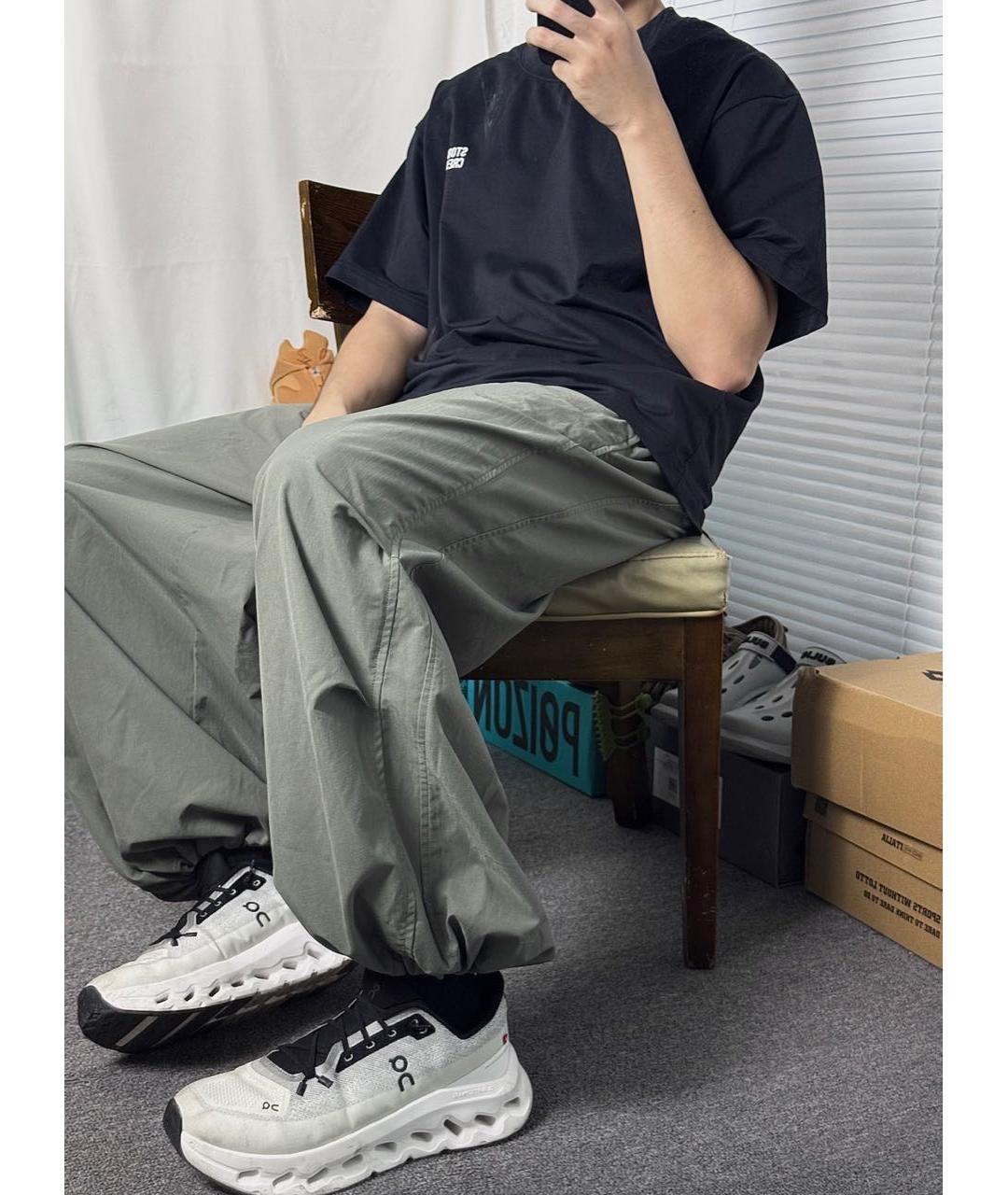 ON Белые текстильные низкие кроссовки / кеды, фото 6