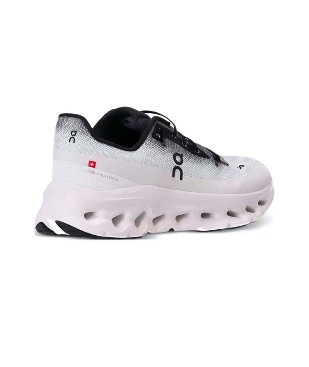 ON Белые текстильные низкие кроссовки / кеды, фото 4