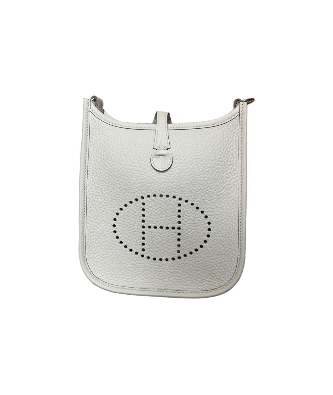 HERMES Серая кожаная сумка через плечо, фото 1