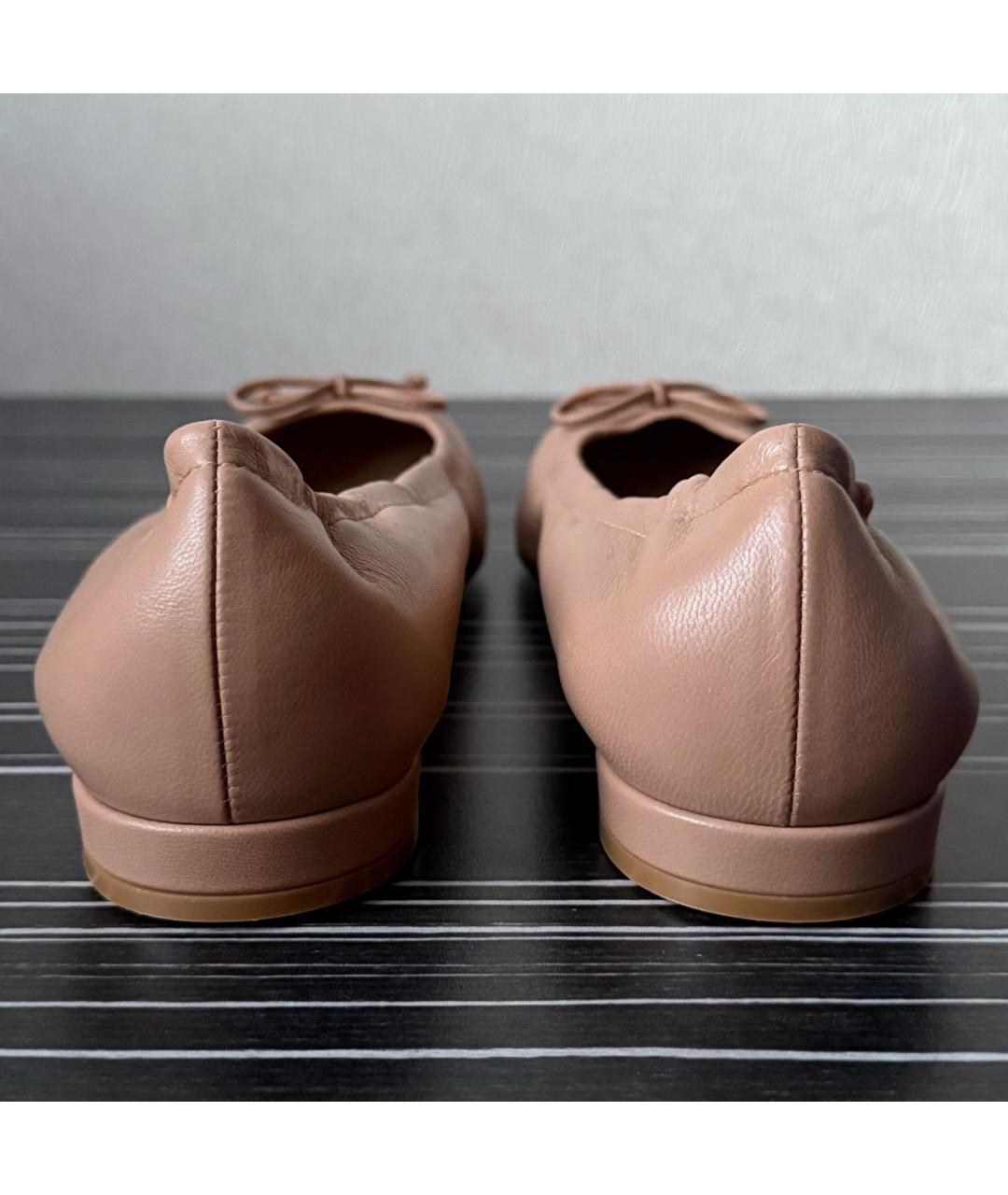 STUART WEITZMAN Серые кожаные балетки, фото 5