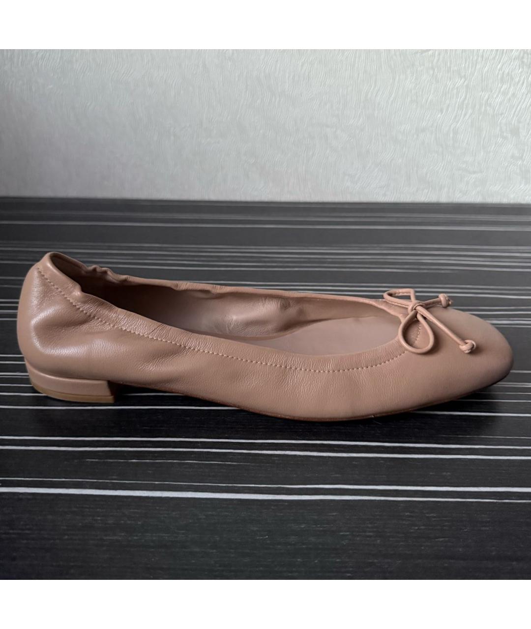 STUART WEITZMAN Серые кожаные балетки, фото 8