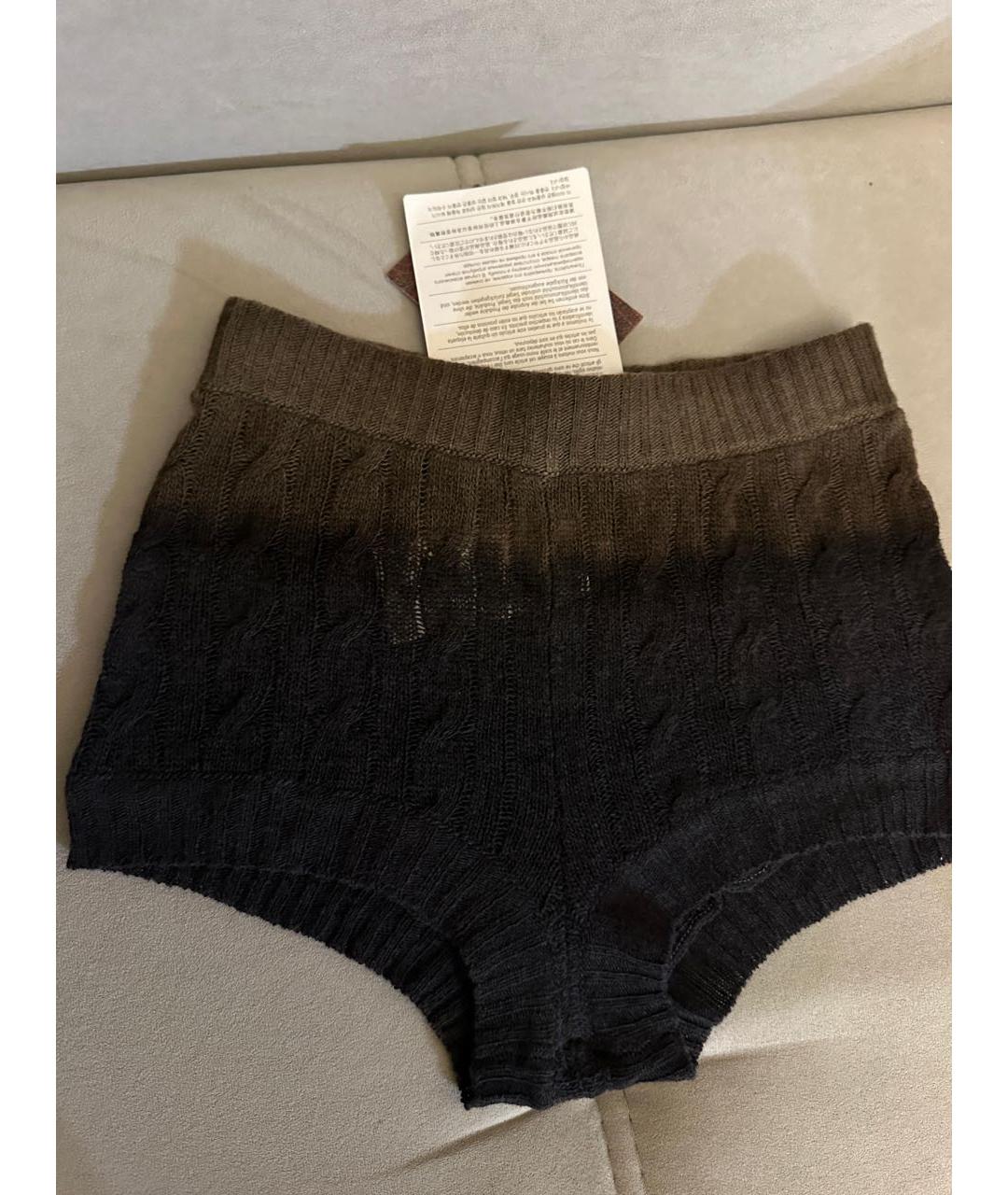 ETRO Коричневые шерстяные шорты, фото 4