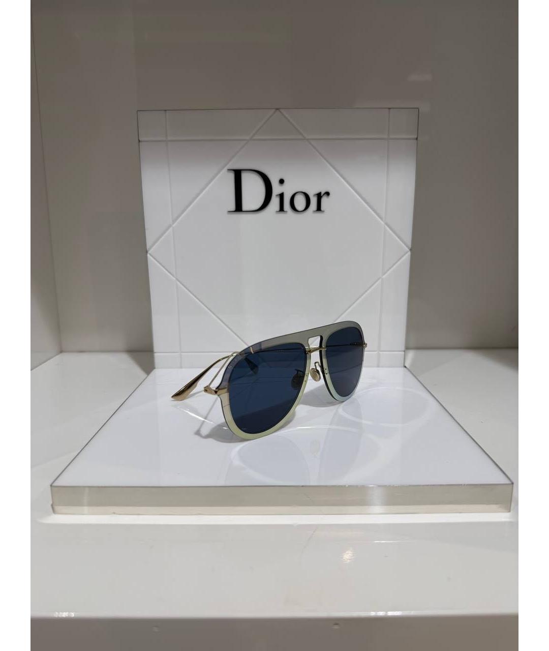 CHRISTIAN DIOR Синие пластиковые солнцезащитные очки, фото 3