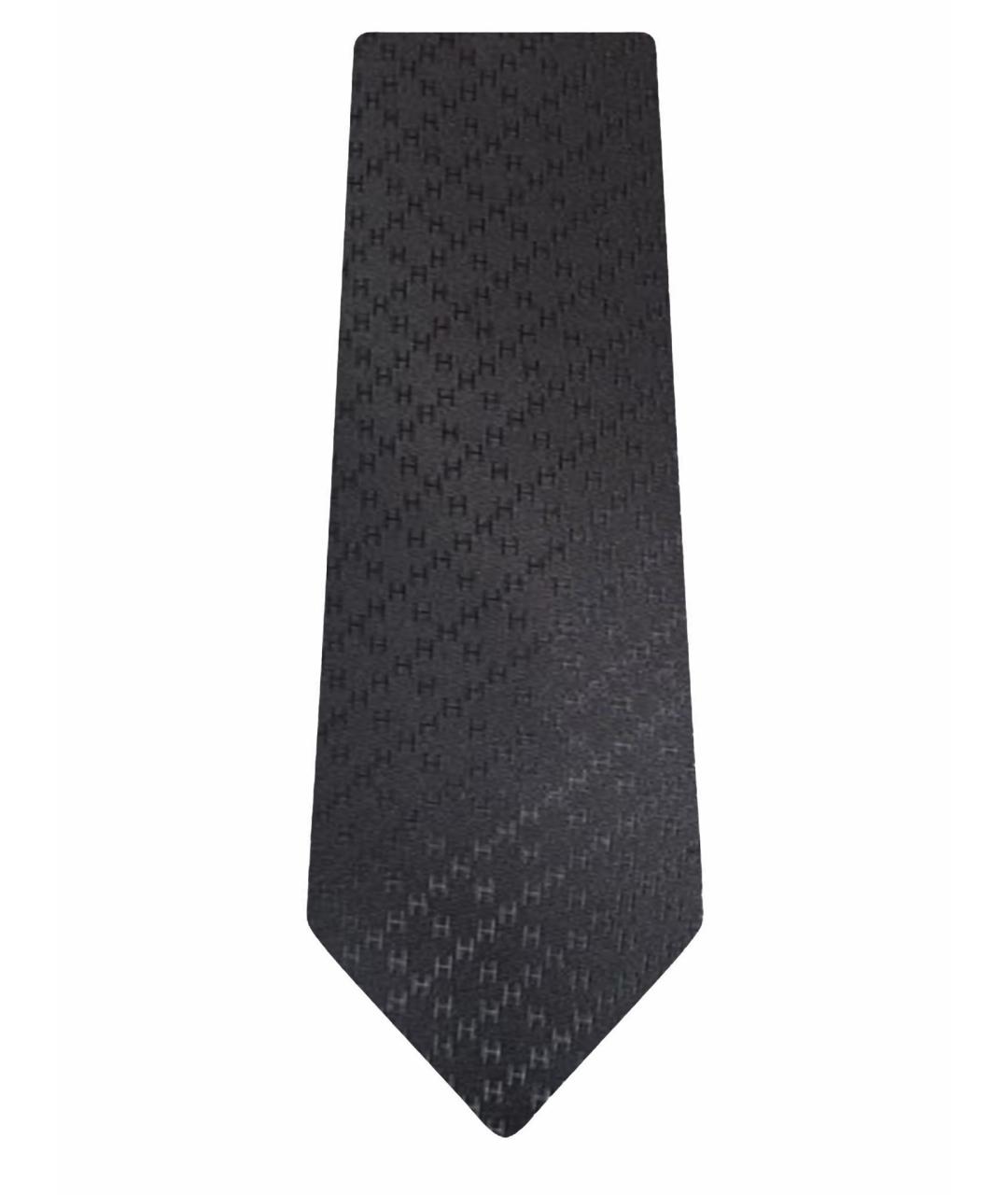 HERMES Серый галстук, фото 1