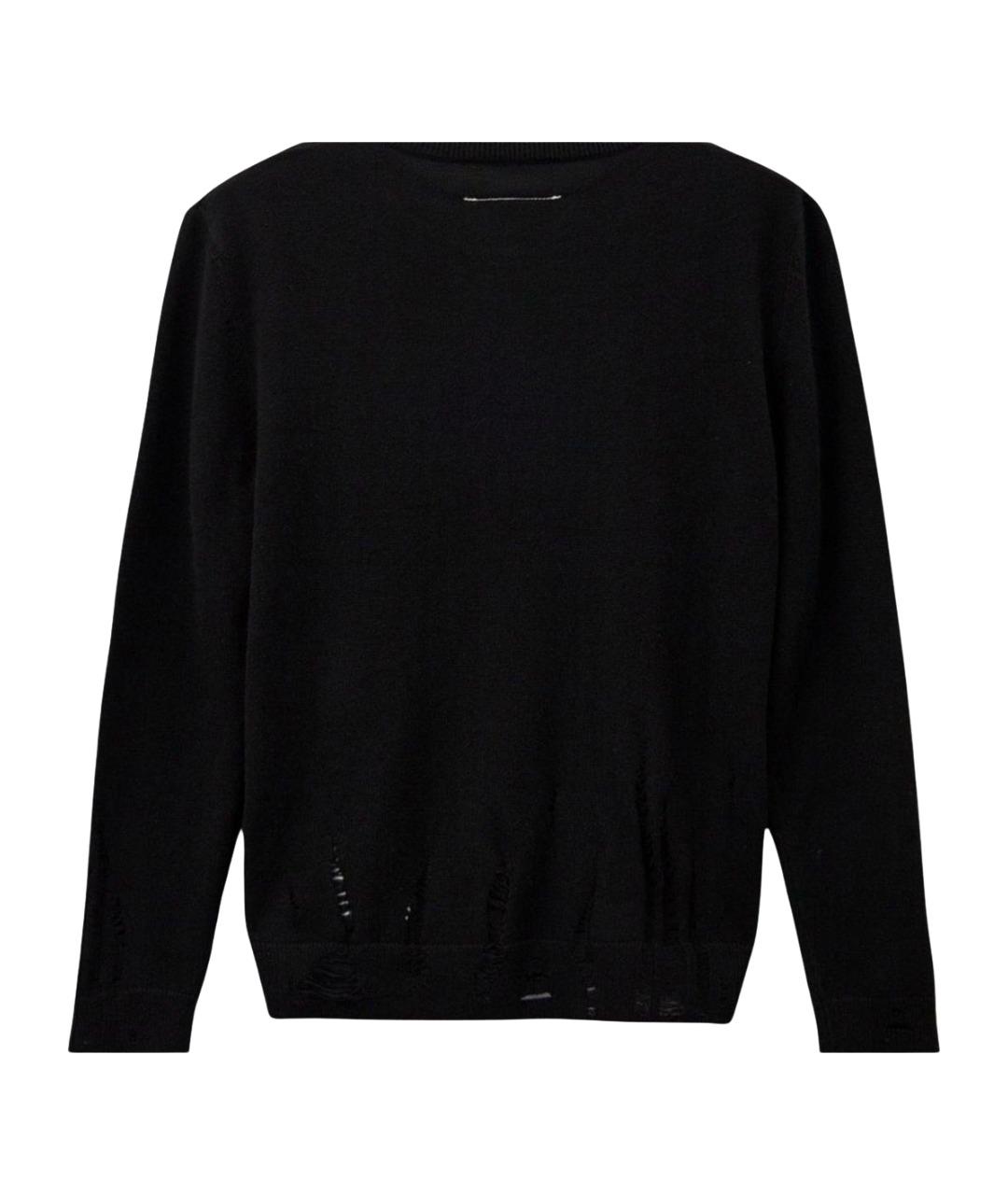 MAISON MARGIELA Черный шерстяной джемпер / свитер, фото 1