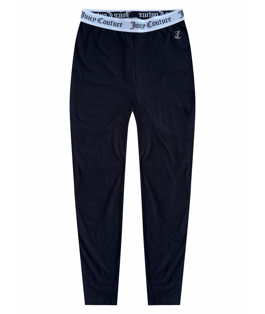 JUICY COUTURE Черные хлопко-эластановые леггинсы и велосипедки, фото 1