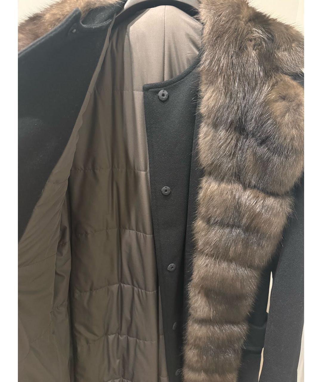 PAOLO MORETTI Черное кашемировое пальто, фото 3