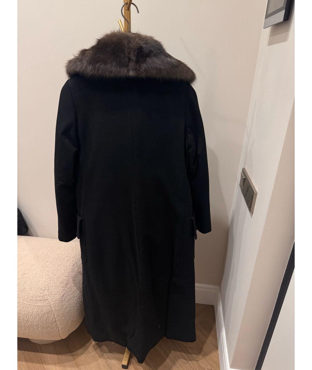 PAOLO MORETTI Черное кашемировое пальто, фото 4