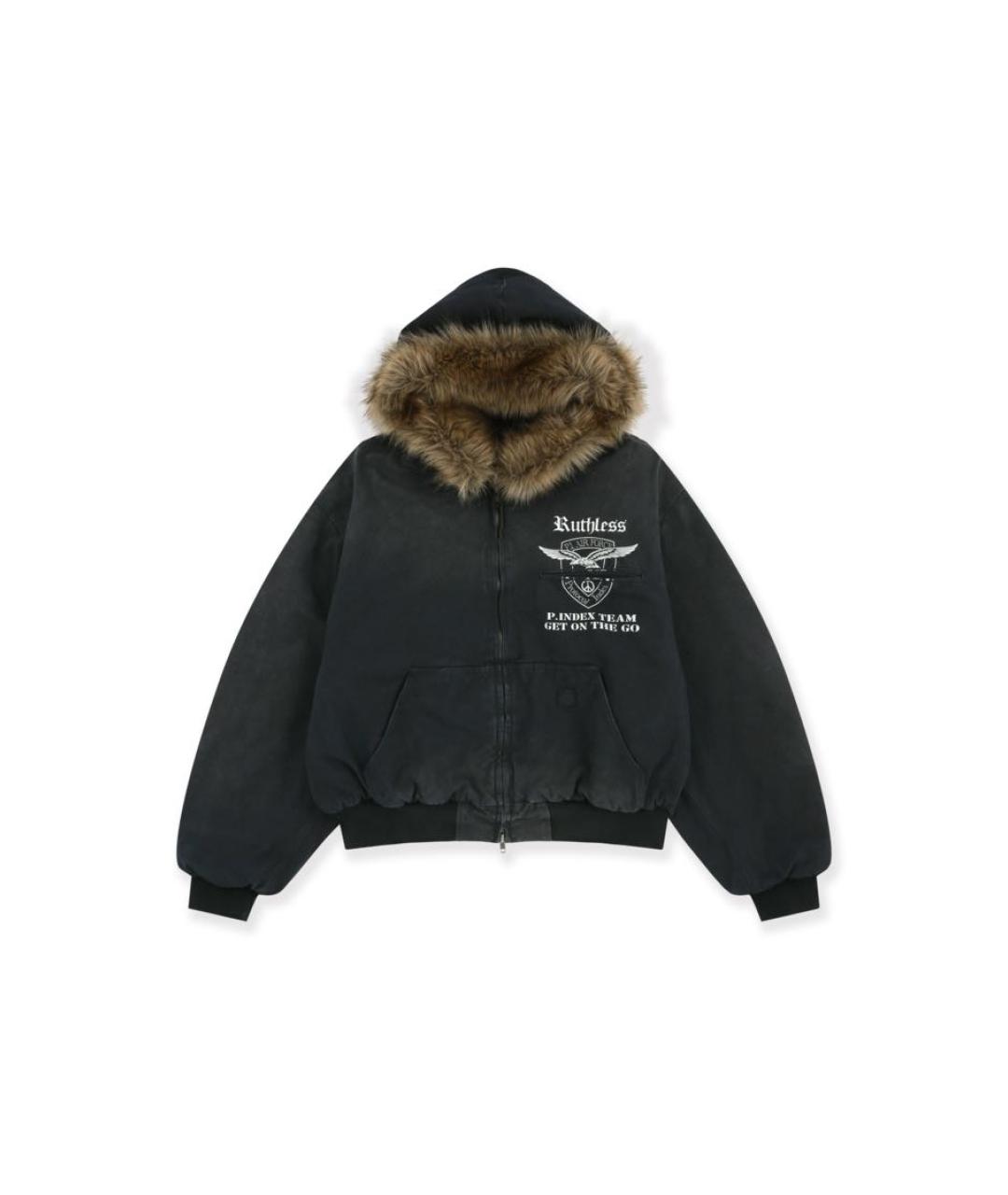 PROTOCOL INDEX Черная хлопковая куртка, фото 1