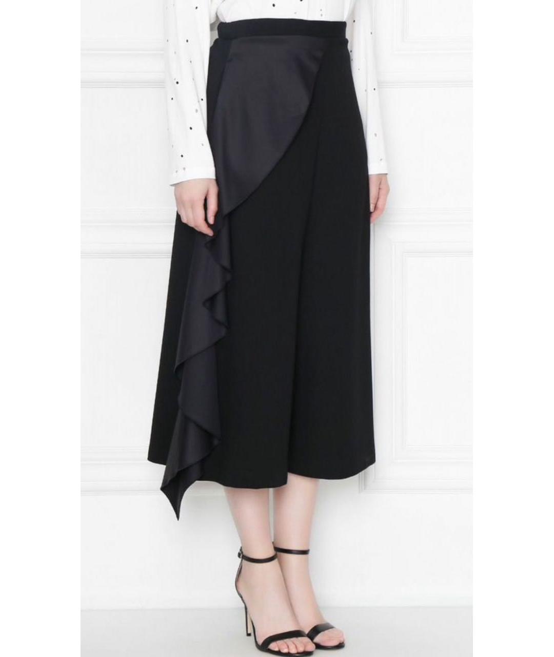 MARINA RINALDI Черные вискозные кюлоты, фото 6