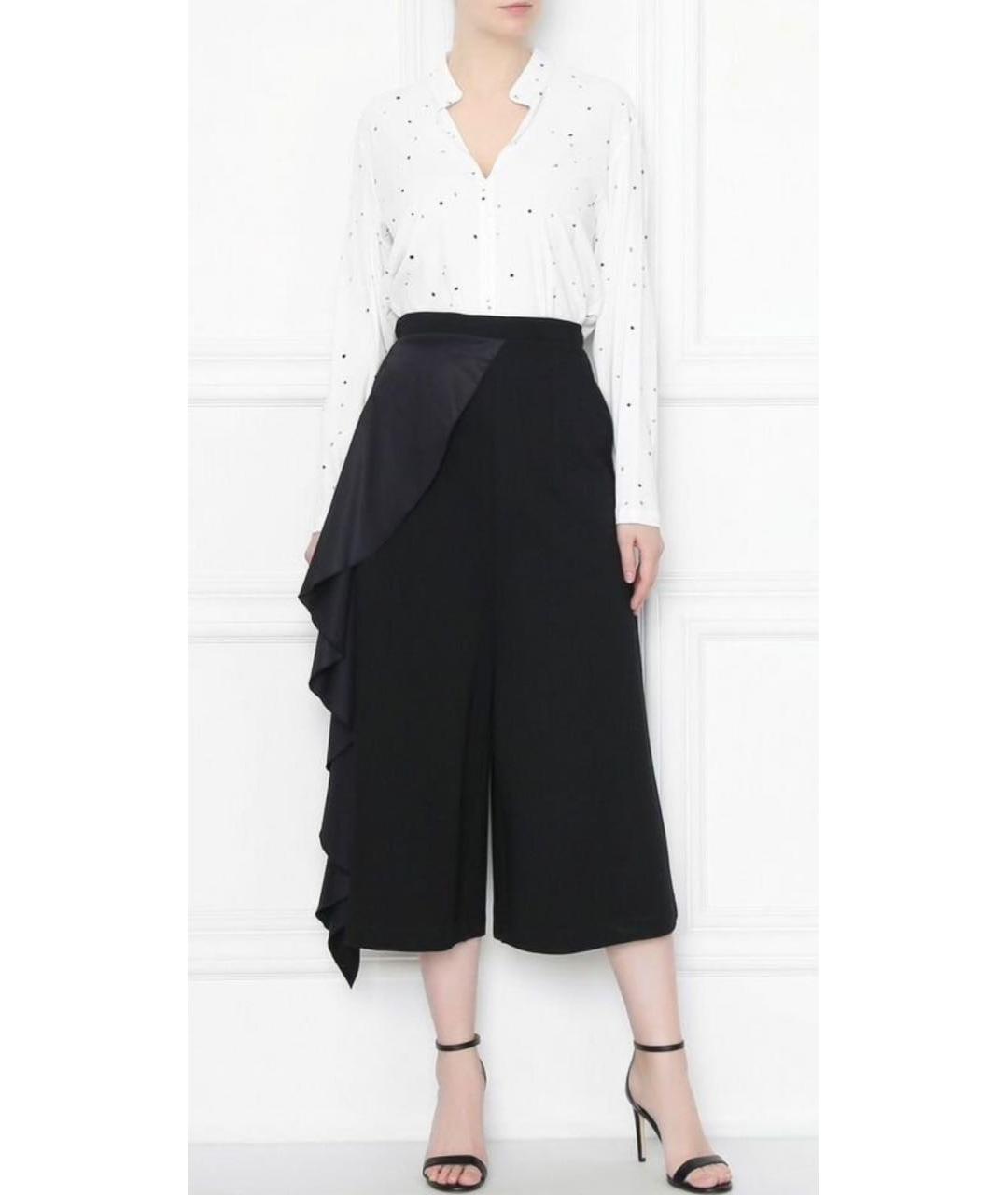 MARINA RINALDI Черные вискозные кюлоты, фото 5