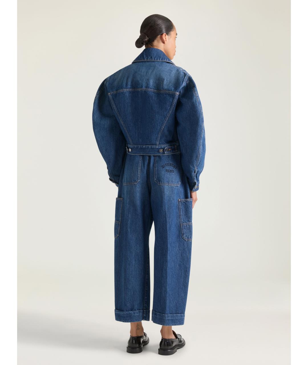 GIVENCHY Синие хлопковые джинсы клеш, фото 3