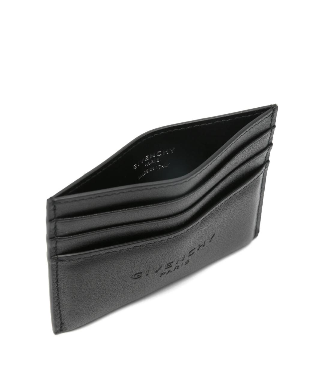 GIVENCHY Черный кожаный кардхолдер, фото 3