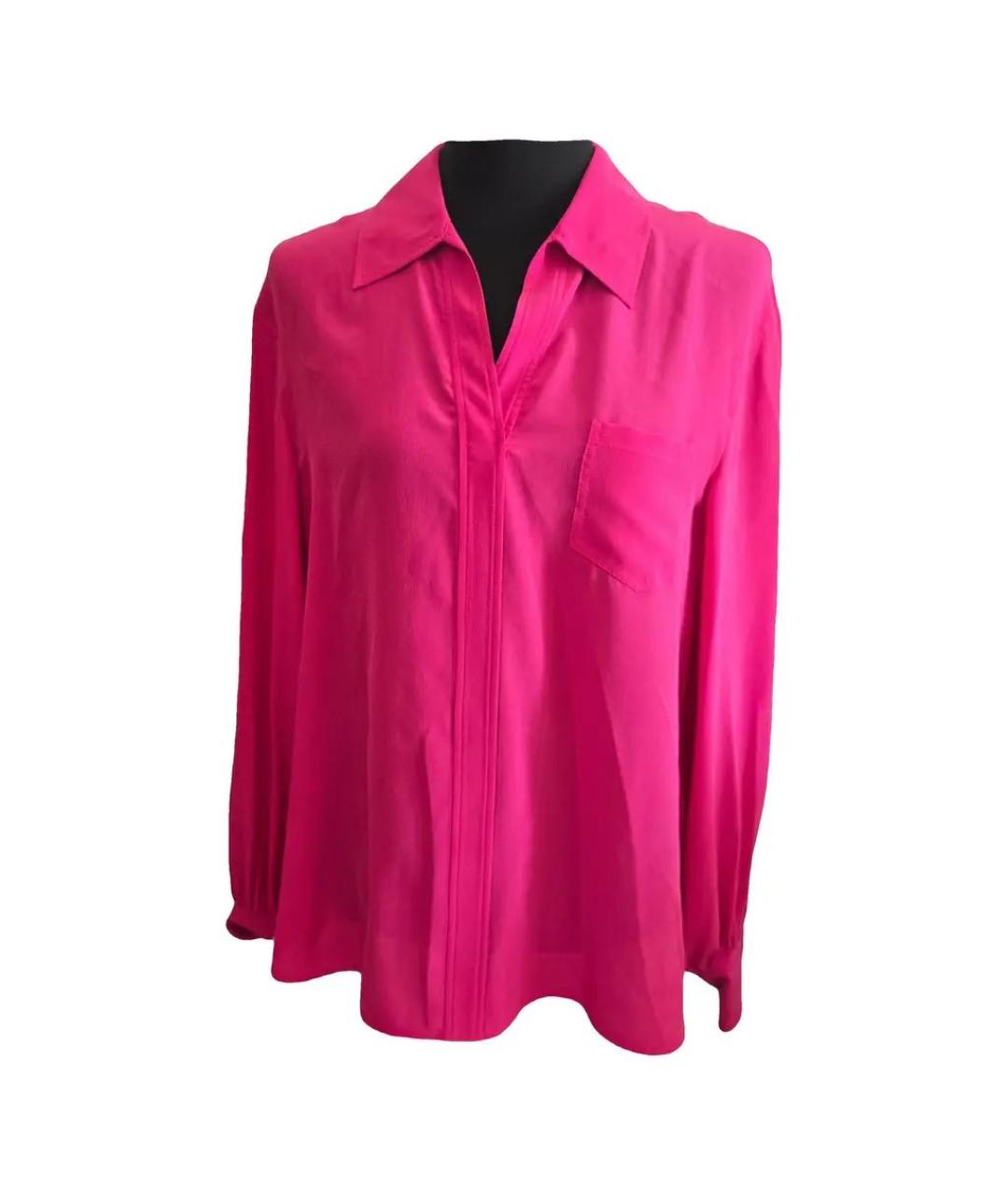 WEEKEND MAX MARA Фуксия шелковая рубашка, фото 7