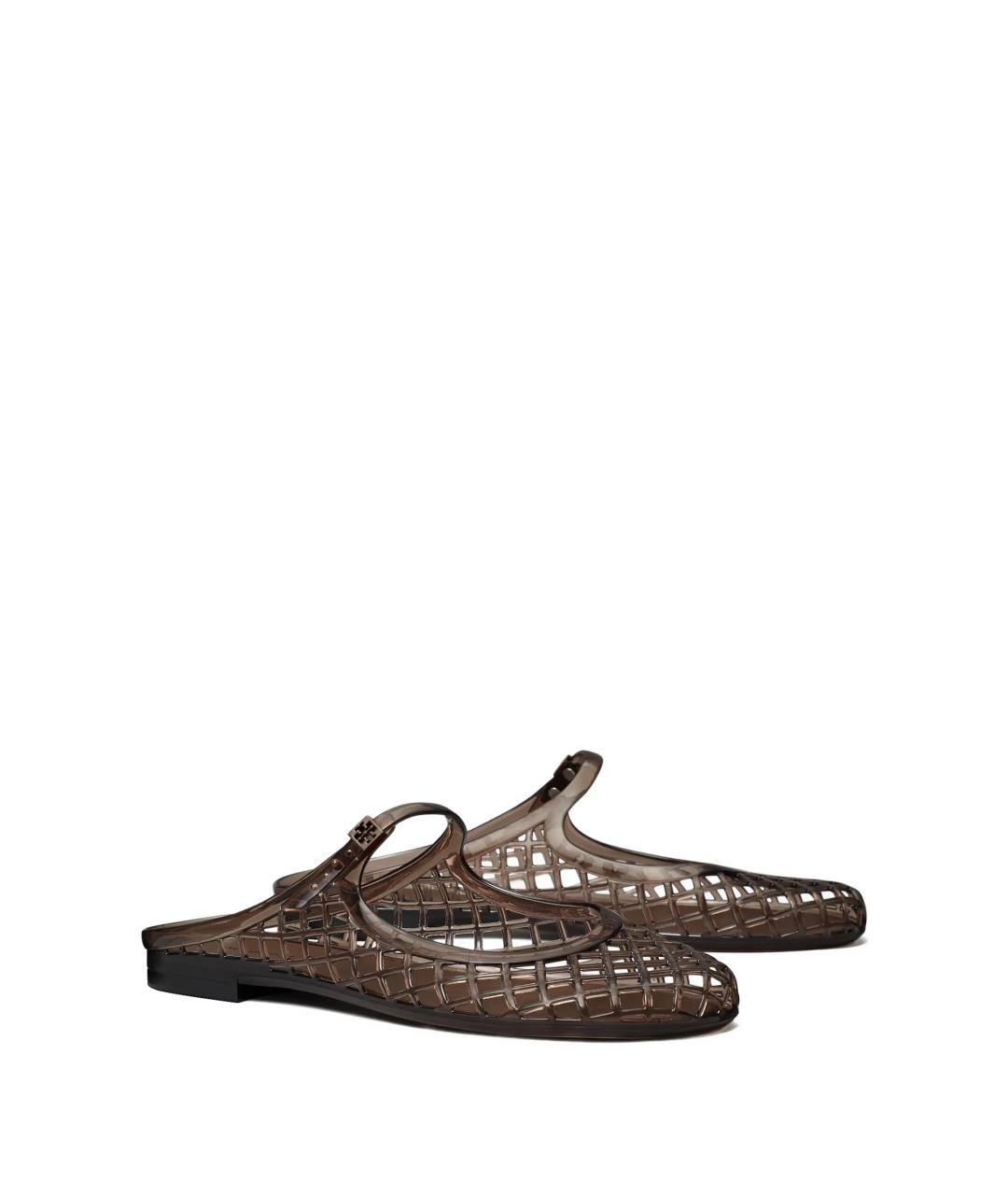 TORY BURCH Коричневые кожаные балетки, фото 2