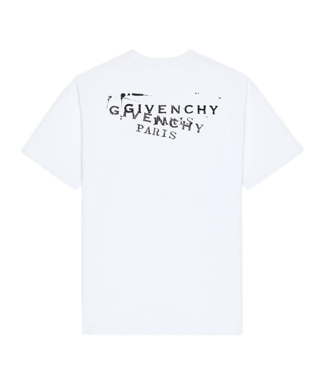 GIVENCHY Белая хлопковая футболка, фото 2