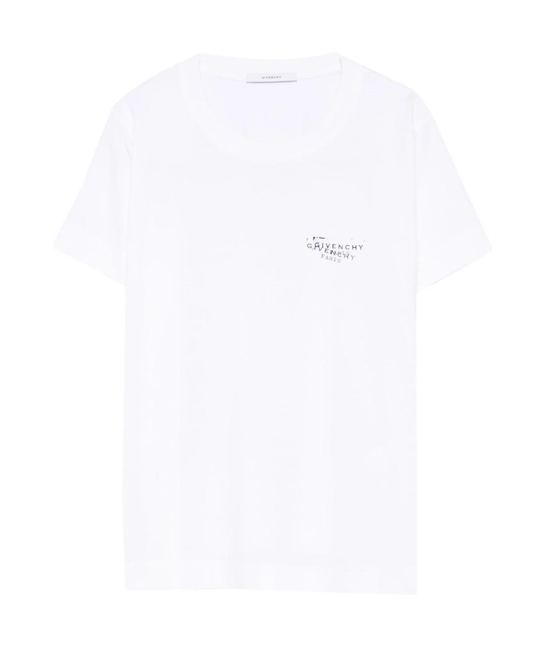GIVENCHY Белая хлопковая футболка, фото 1