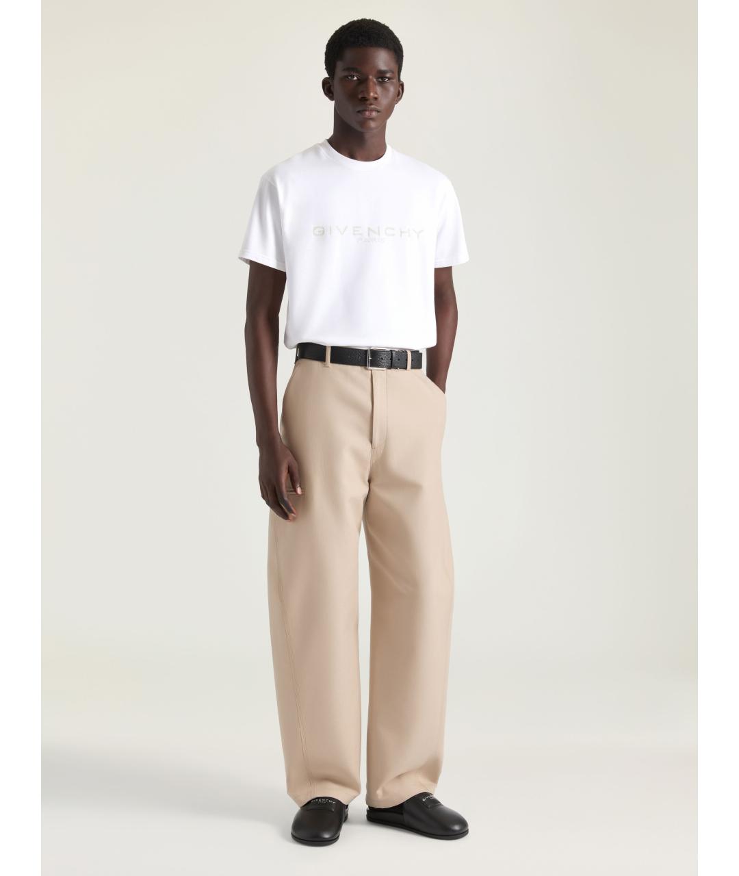 GIVENCHY Белая хлопковая футболка, фото 2