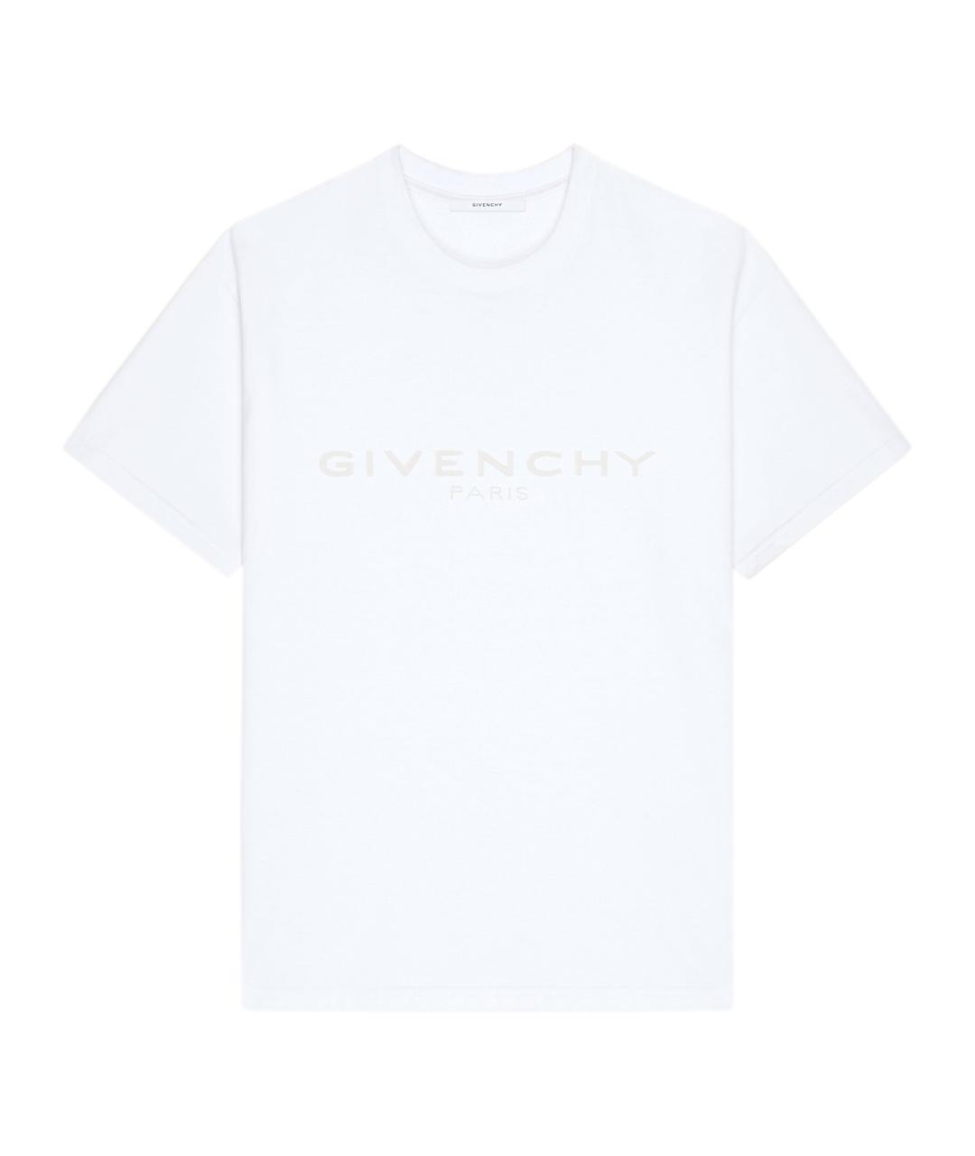 GIVENCHY Белая хлопковая футболка, фото 1